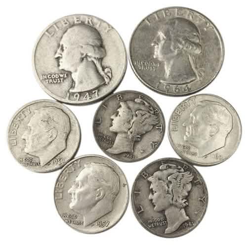 1 Troy Pound Mix 90% Junk Silver Coins US Mint Pre 65 Lot 2