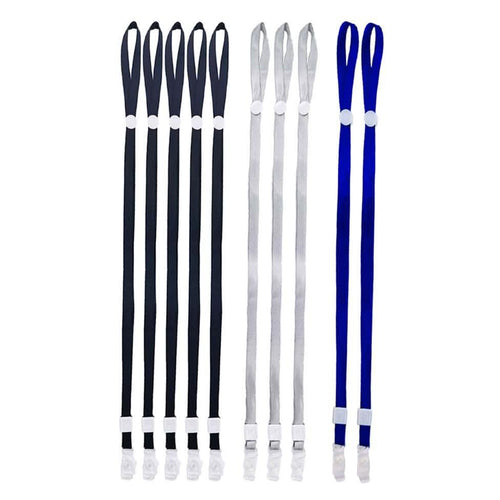 10-Pack: Adjustable Face Mask Loop Extender Id Name Badges CDC Card Holder Lanyards