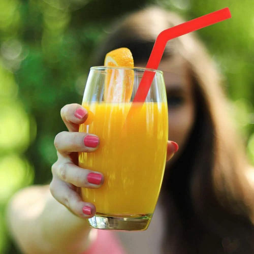 10-Pack: Reusable Silicone Wide Drinking Straws With Cleaning Brushes