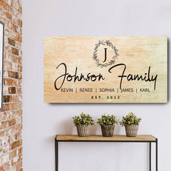 White Family Sign