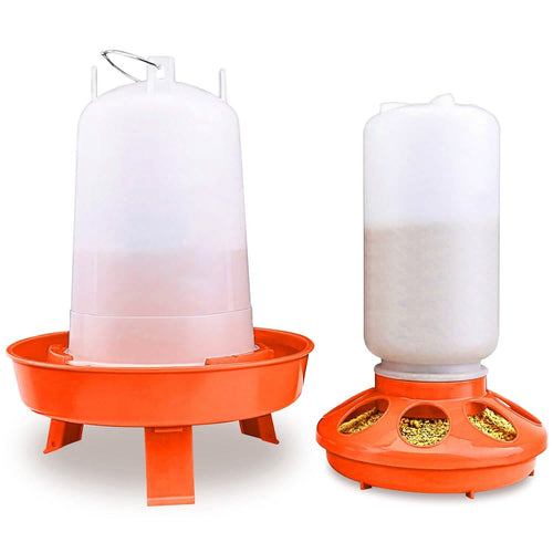 1.5L Chicken Feeder Adjustable Height Waterer Set