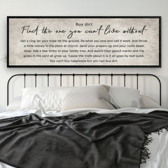 Find The One You Can't Live Without Family Sign III