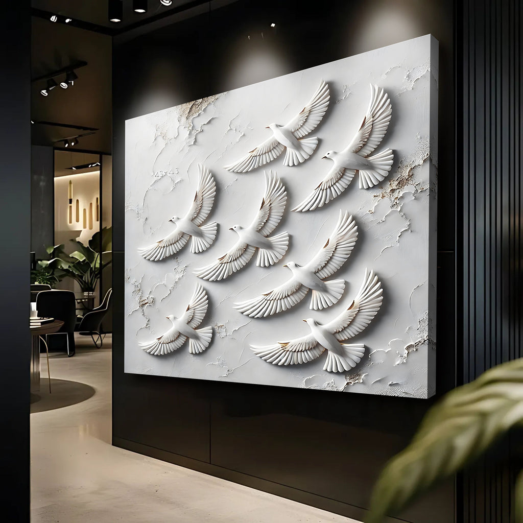 3D Birds Wall Art
