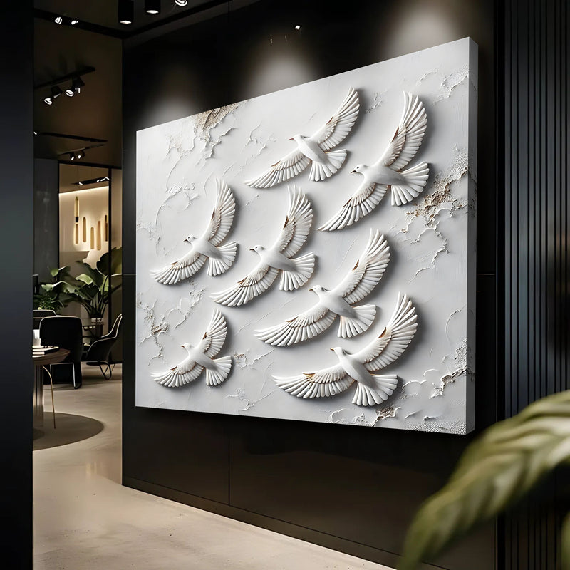 3D Birds Wall Art