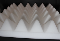 White Acoustic Foam Panels - 12x12x2.5"