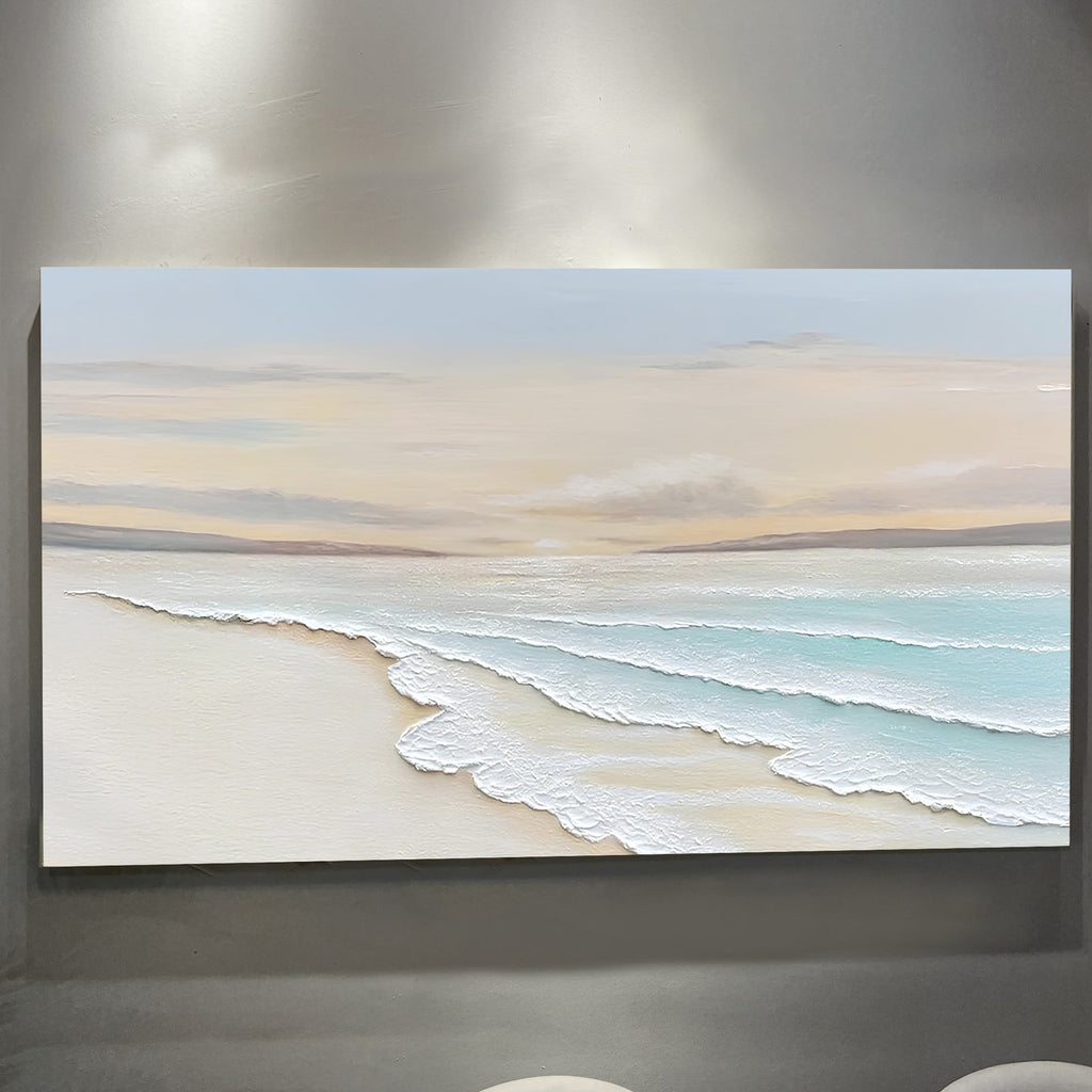 Serene Ocean Wave Coastal Wall Art IV