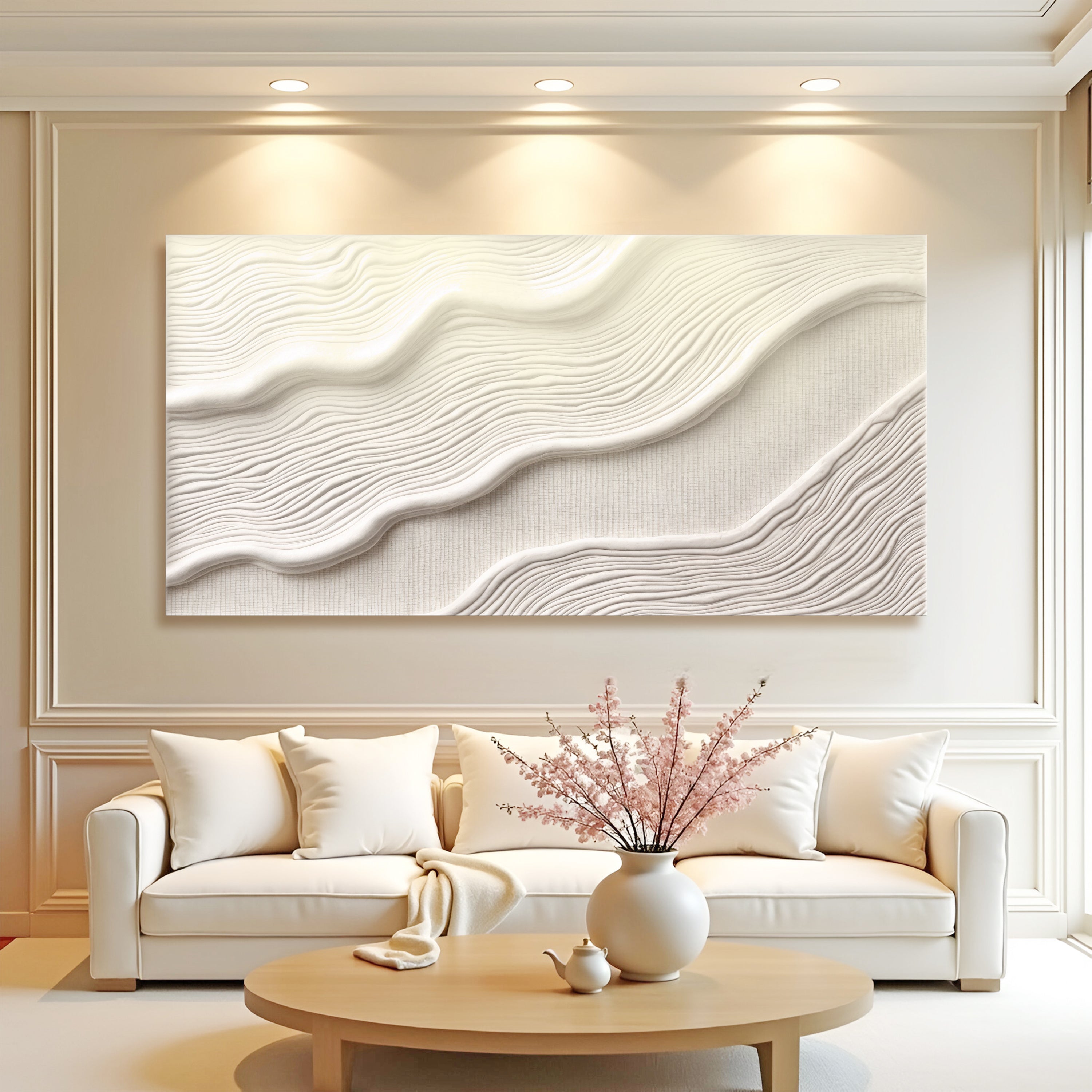 Ivory Abstract Wall Art II