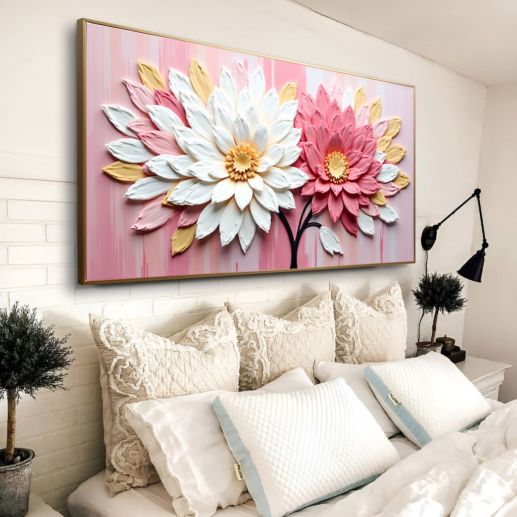 Blushing Blooms Pink Wall Art