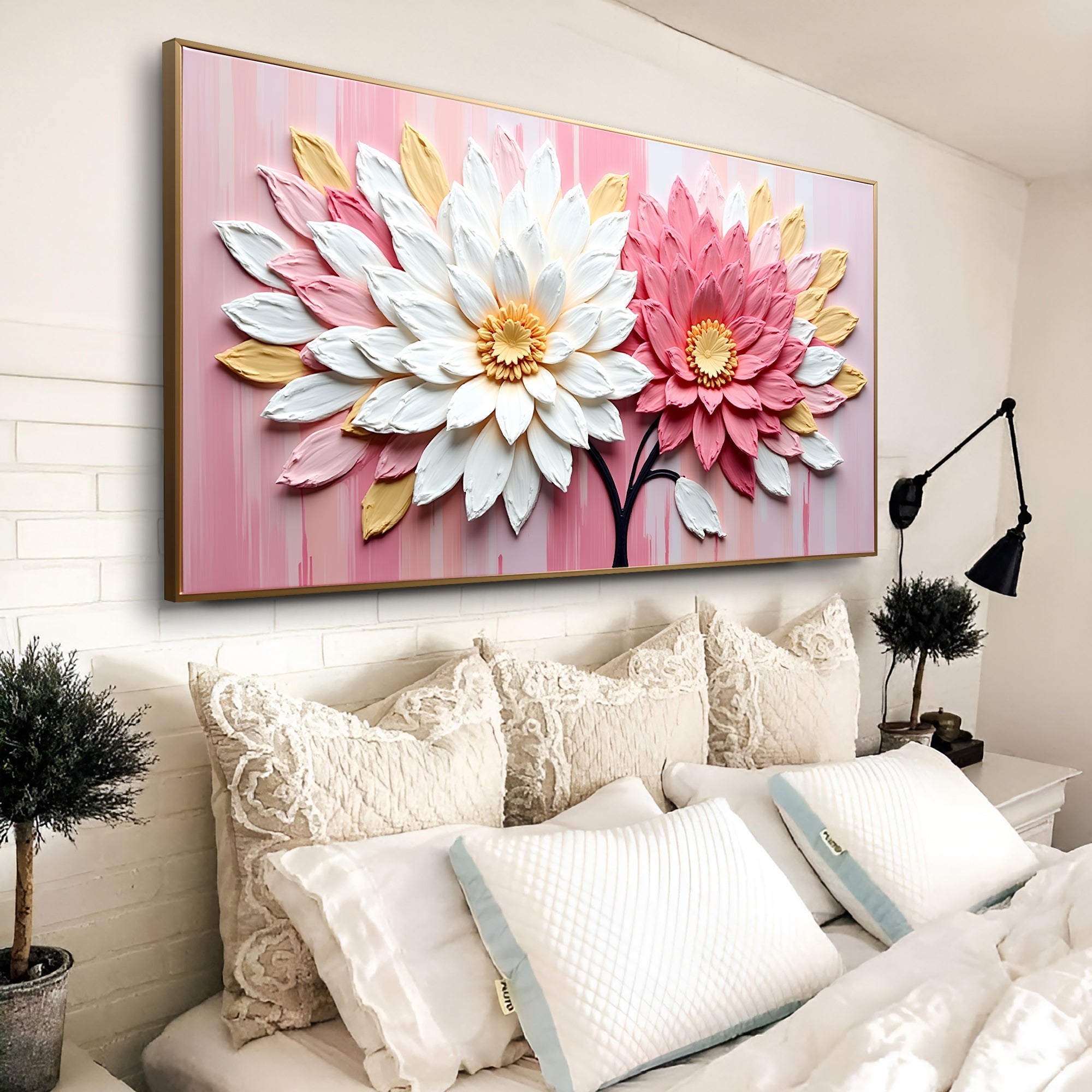 Blushing Blooms Pink Wall Art