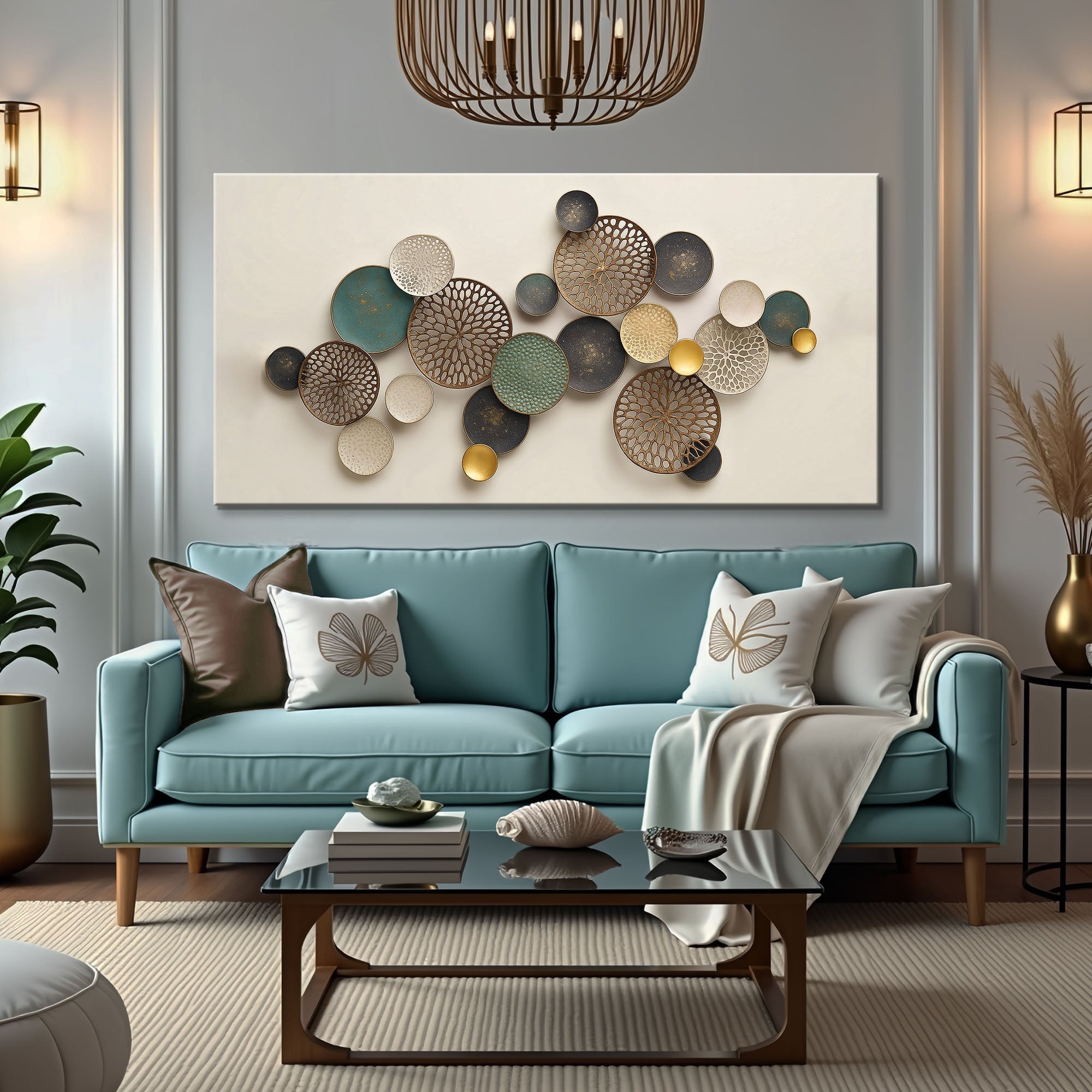 Lotus Leaf Abstract Wall Art II