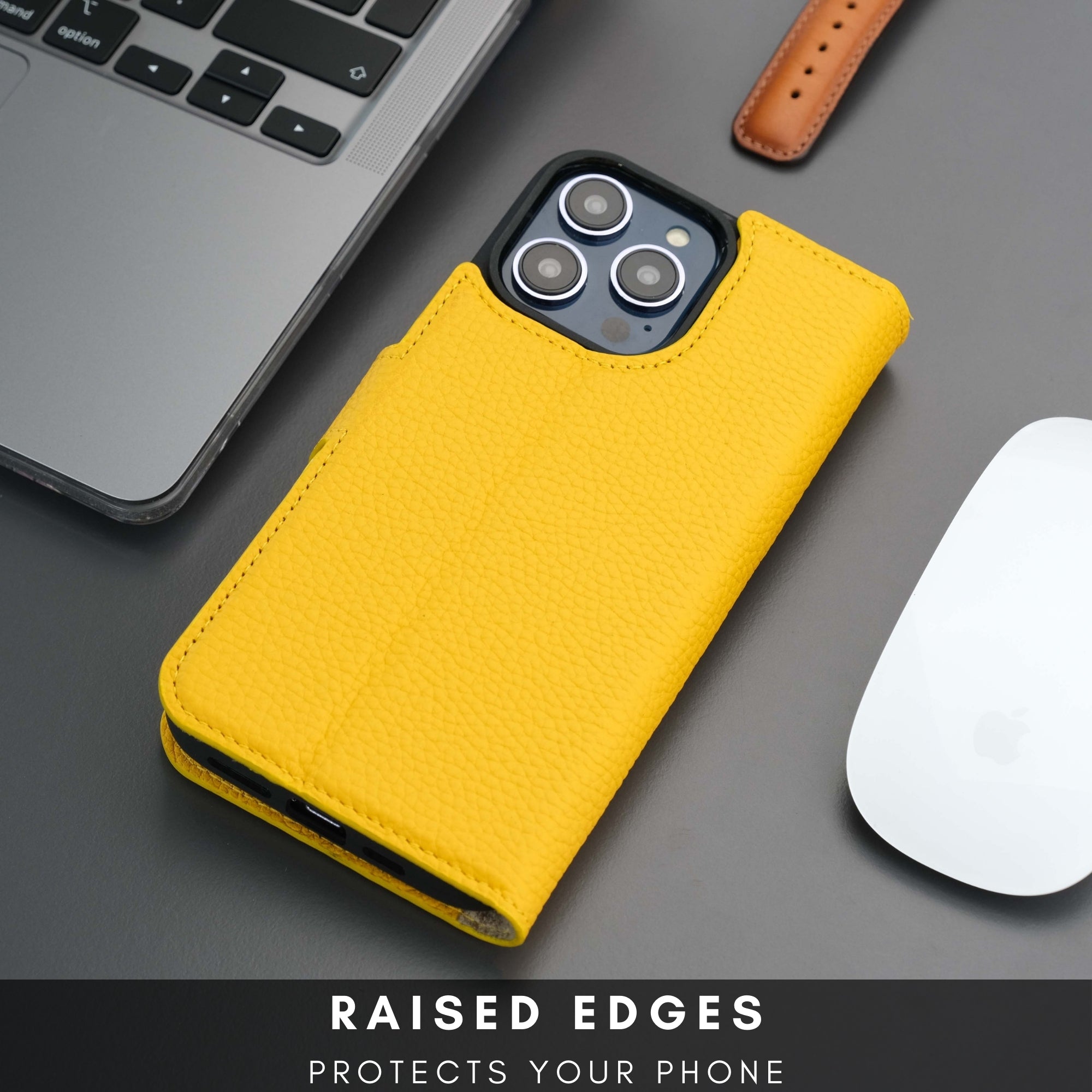 Casper Leather iPhone 15 Pro Wallet Case | Detachable MagSafe Compatible RFID Protection