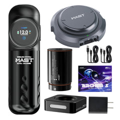 Tattoo Kit | Dragonhawk Archer S Machine Pen Wireless Professional Bundle with Bluetooth Pedal