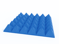 4 Inch Acoustic Foam Pyramid Style Panels - 13 Color Options