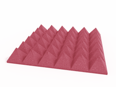 4 Inch Acoustic Foam Pyramid Style Panels - 13 Color Options