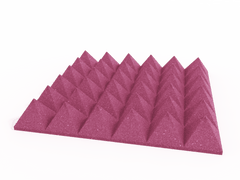 4 Inch Acoustic Foam Pyramid Style Panels - 13 Color Options