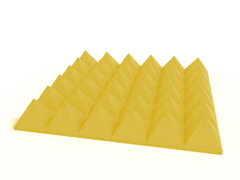 4 Inch Acoustic Foam Pyramid Style Panels - 13 Color Options