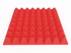 3 Inch Acoustic Foam Pyramid Style Panels - 13 Color Options