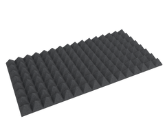 3 Inch Acoustic Foam Pyramid Style Panels - 13 Color Options