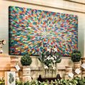 Radiant Bloom Abstract Wall Art
