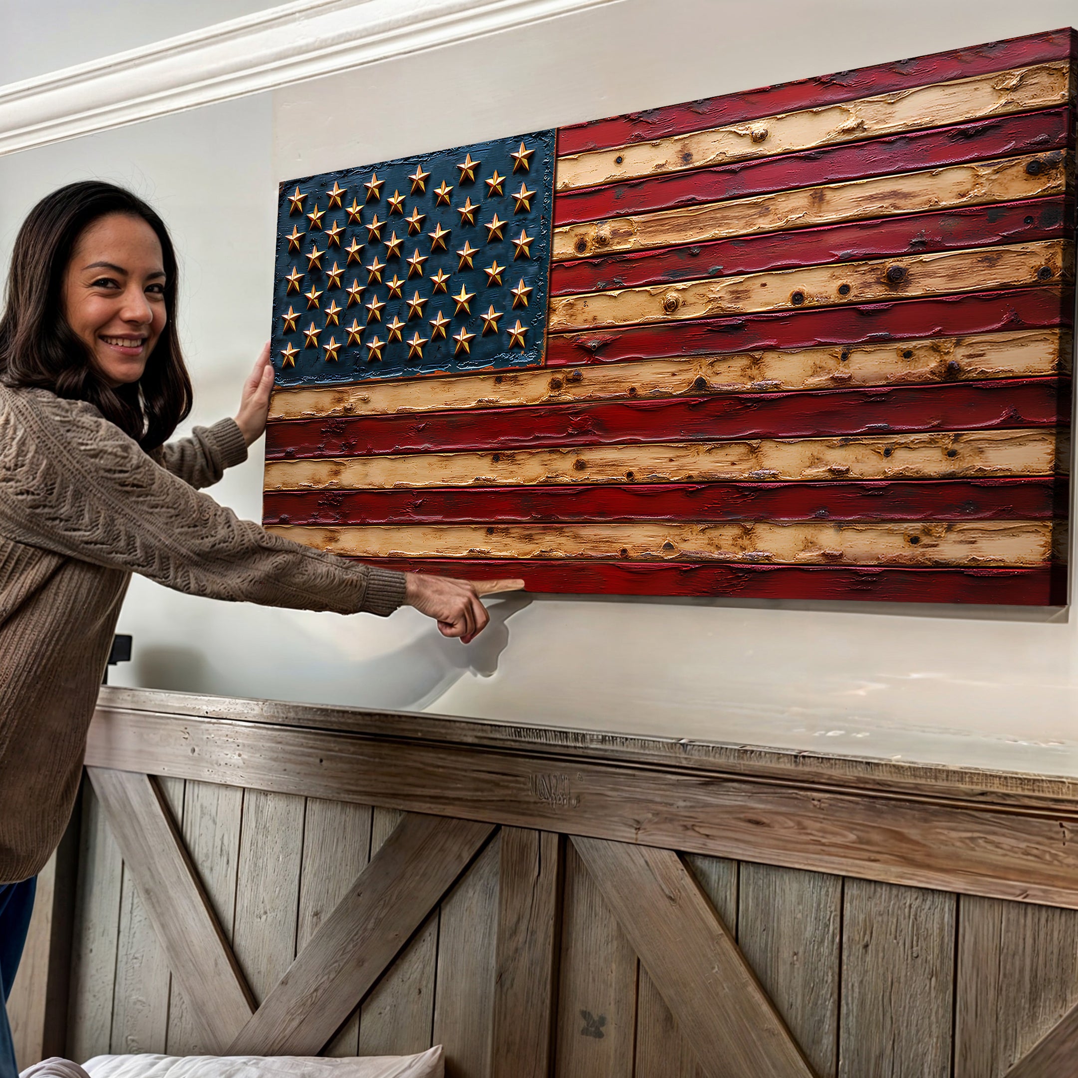 Old Glory American Flag Wall Art