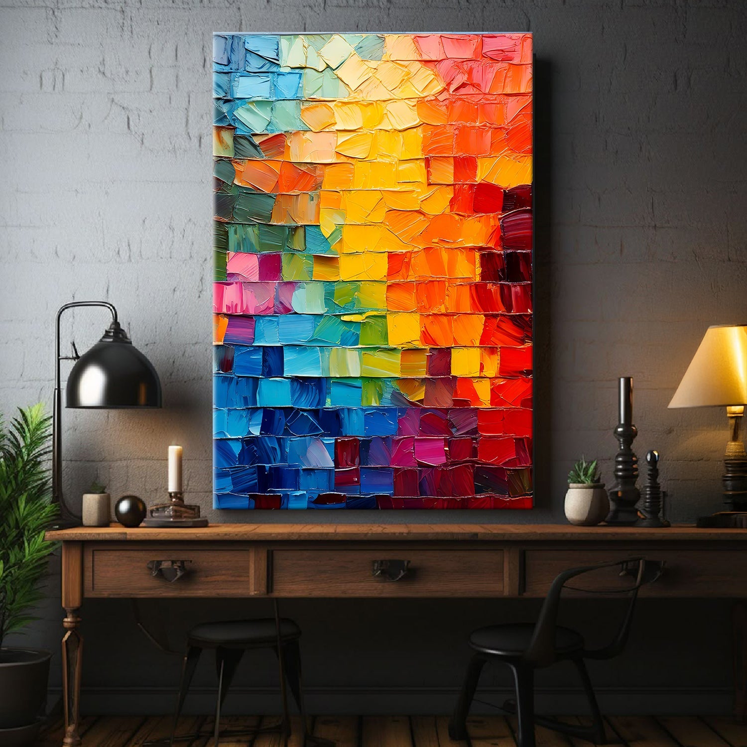 Spectrum Mosaic Wall Art