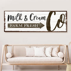 Farm Fresh Milk And Cream Co Sign