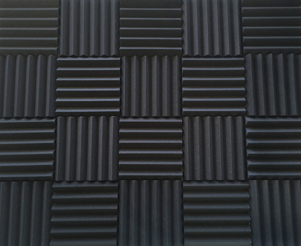 Easy Mount Acoustic Foam Kit - 12x12x2" Acoustic Foam Panels With Adhesive - Wedge Style - 4 Pack