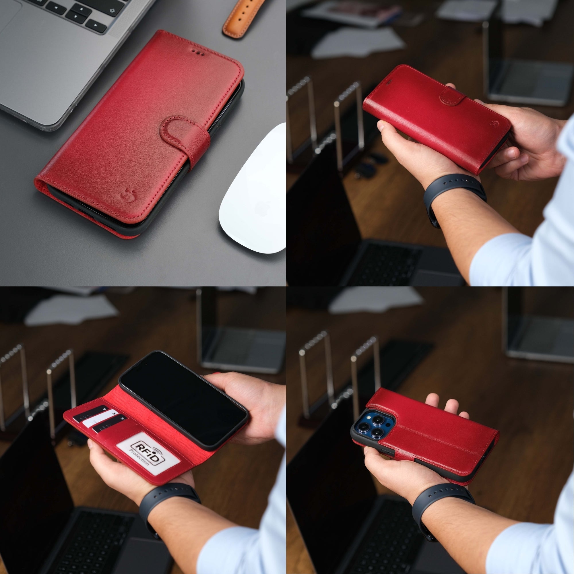 Casper iPhone 16 Pro Wallet Case Leather MagSafe