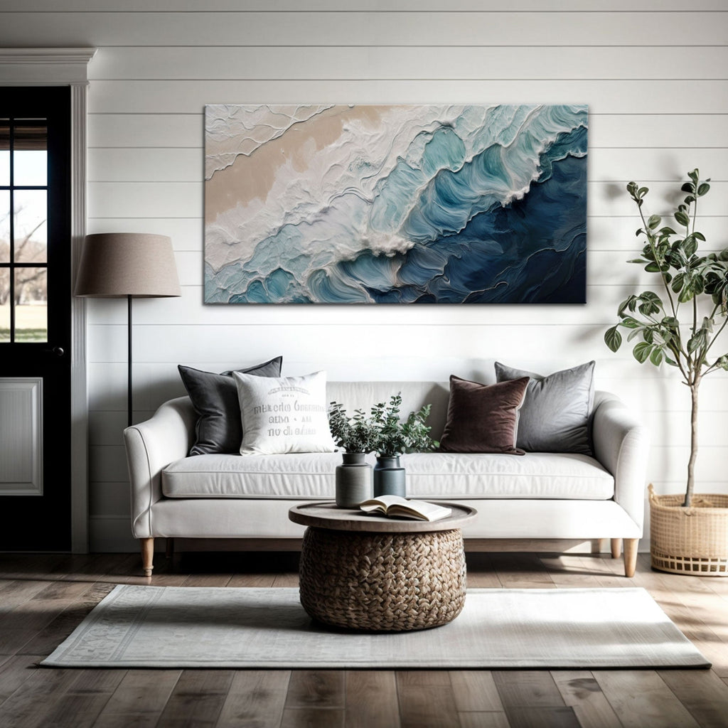 Crashing Coastal Waves Wall Art