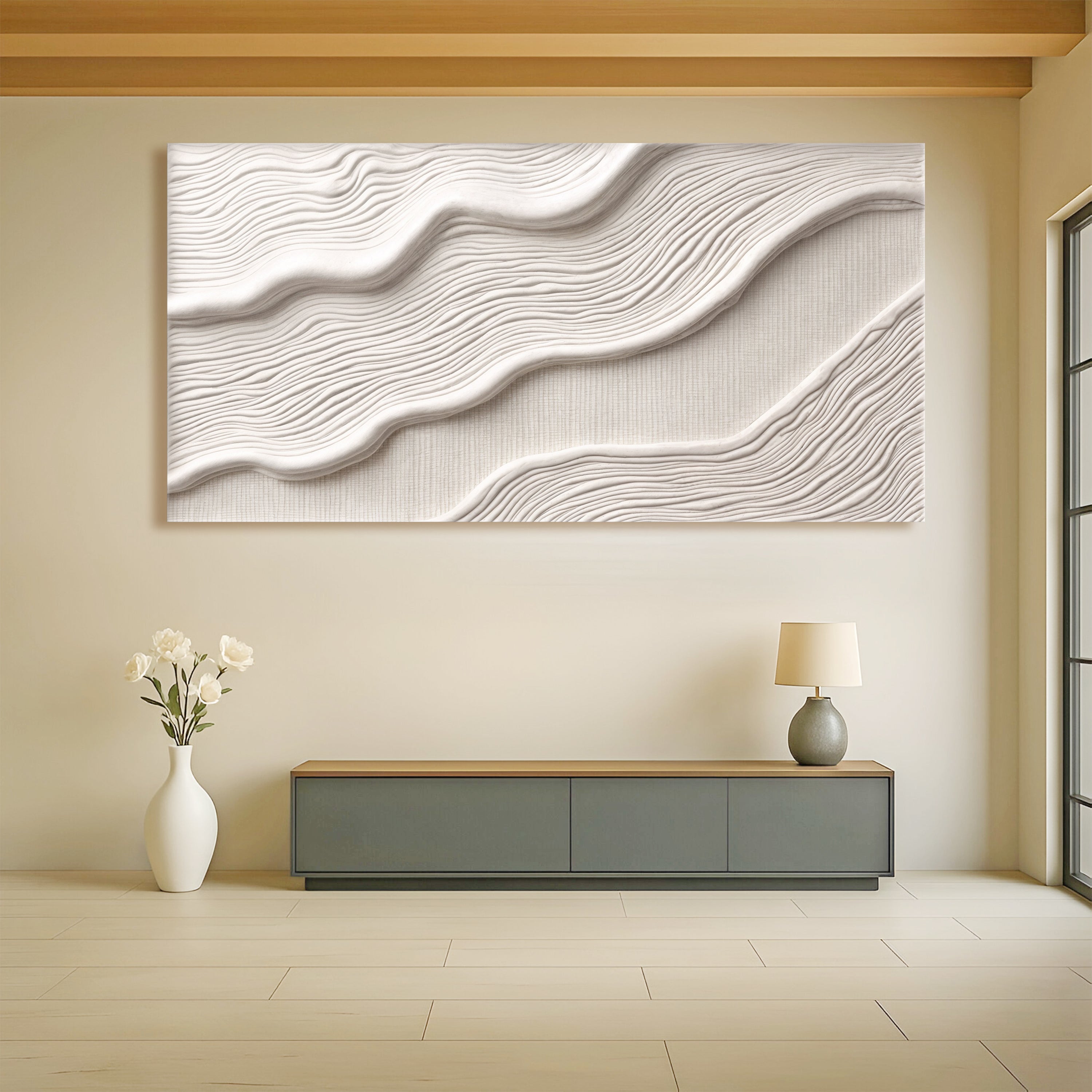 Ivory Abstract Wall Art II