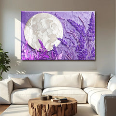 3D Lavander Moon Wall Art