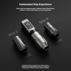 INKSOUL® Tattoo Machine Wiresles Pen 4.2MM Strokes Two Grips Two Batteries Two Modes 2 in 1 | HV6 PRO