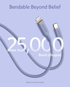 Anker <b>641</b> USB-C to Lightning Cable (Flow, Silicone)