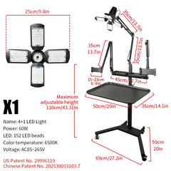 TAIDU PROMOTION MULTI-FUNCTIONAL DOUBLE HOLDER TATTOO BENCH WITH LIGHT