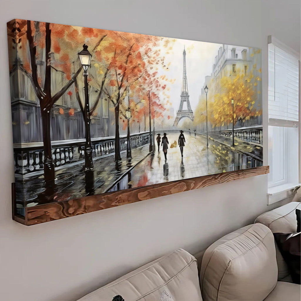 Parisian Rain Cityscape Wall Art