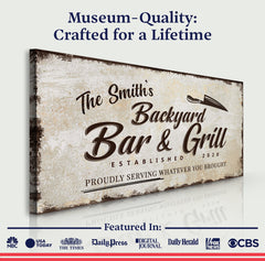 Backyard Bar & Grill Sign XVI