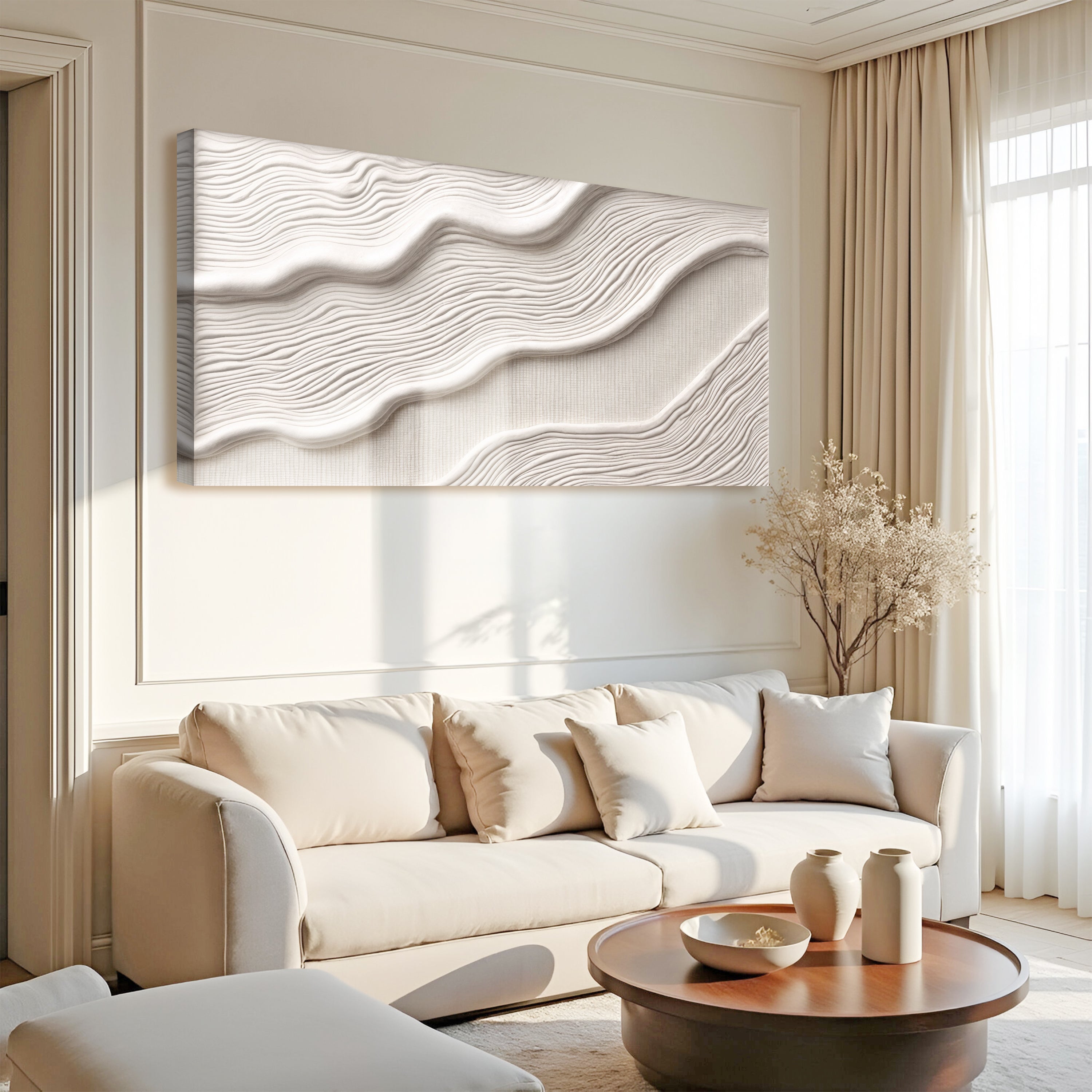 Ivory Abstract Wall Art II