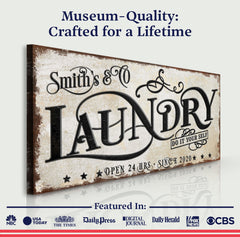 The Laundry Room Sign VI