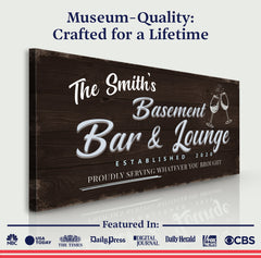Basement Bar And Lounge Sign IV