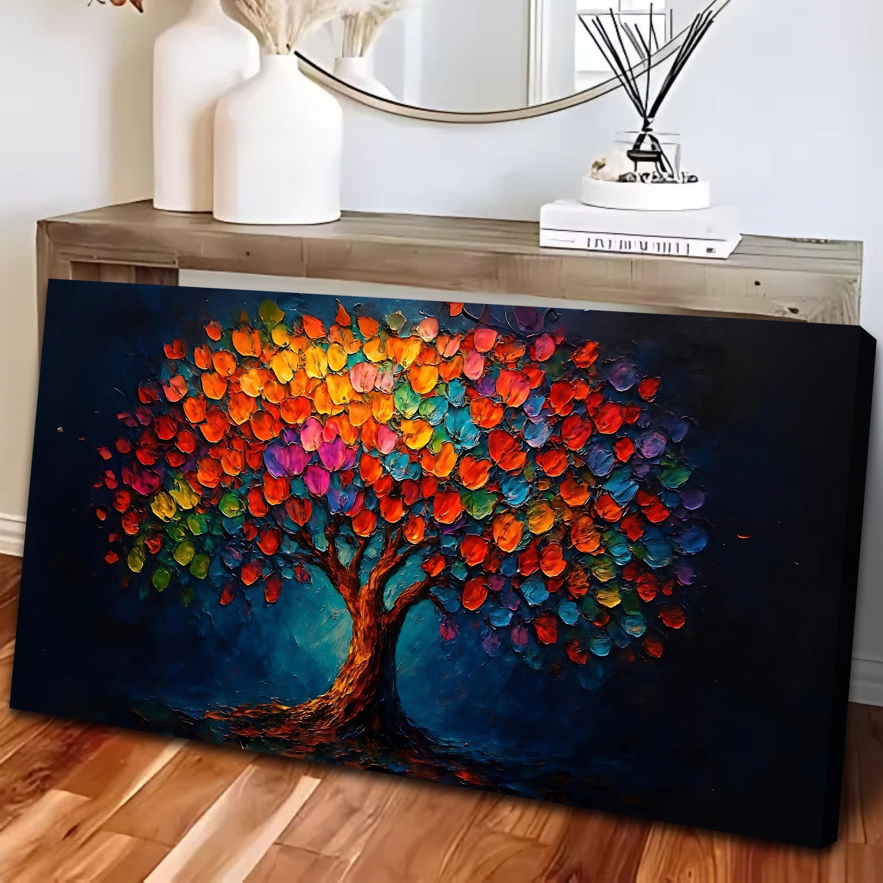 Rainbow Bloom Wall Art