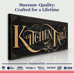 Kitchen Table Sign