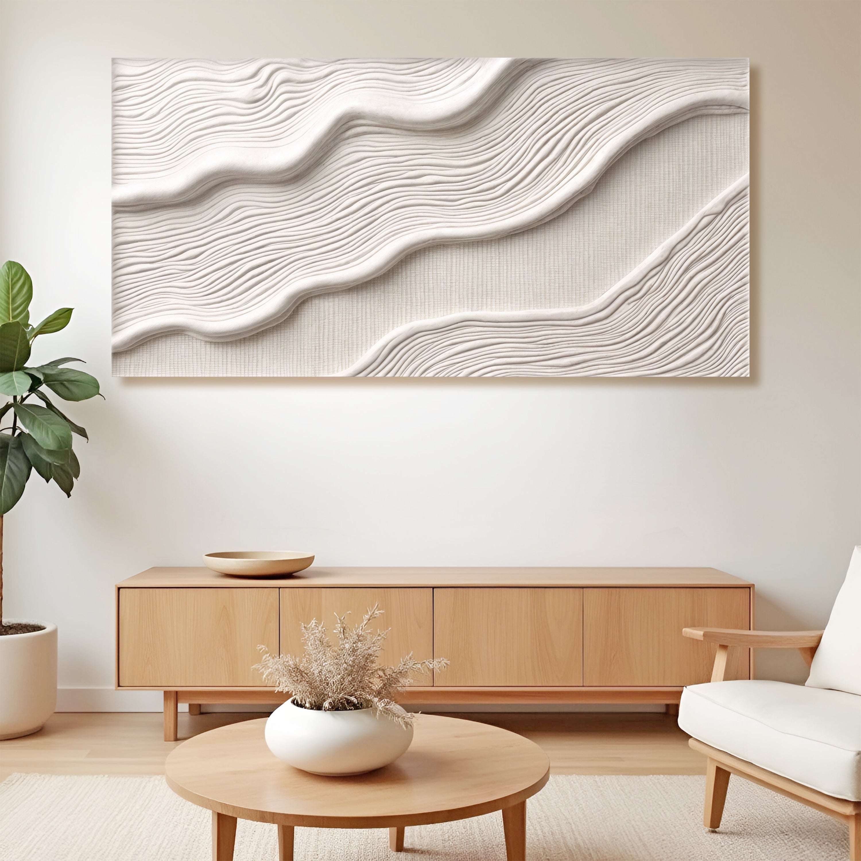 Ivory Abstract Wall Art II