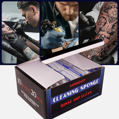 Tattoo Dip Foam - 20Pcs Dip Cups Rinse Caps Tip Rinse Dip Clean Professional Cartridge Dip Foam Cleaning