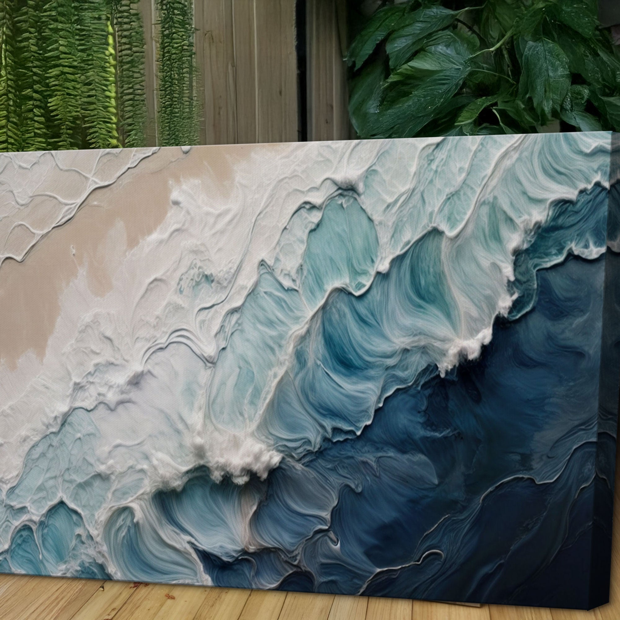 Crashing Coastal Waves Wall Art