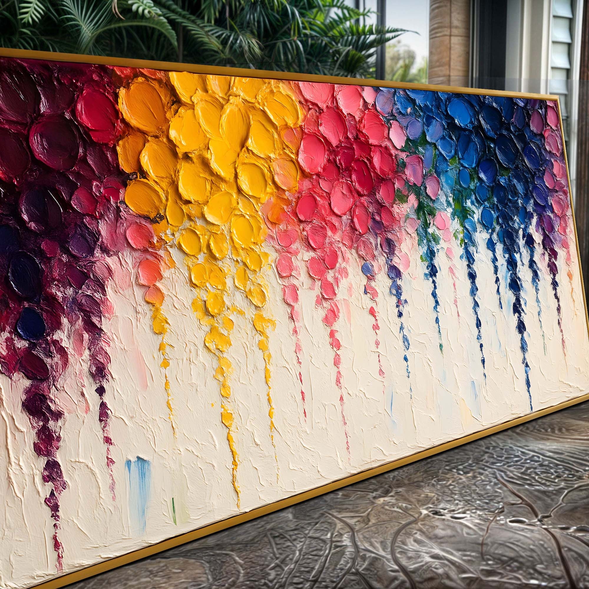 Rainbow Cascade Wall Art