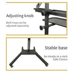 TAIDU PROMOTION MULTI-FUNCTIONAL DOUBLE HOLDER TATTOO BENCH WITH LIGHT