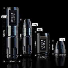 Ambition MARS-U Wireless Tattoo Machine with Adjustable Stroke
