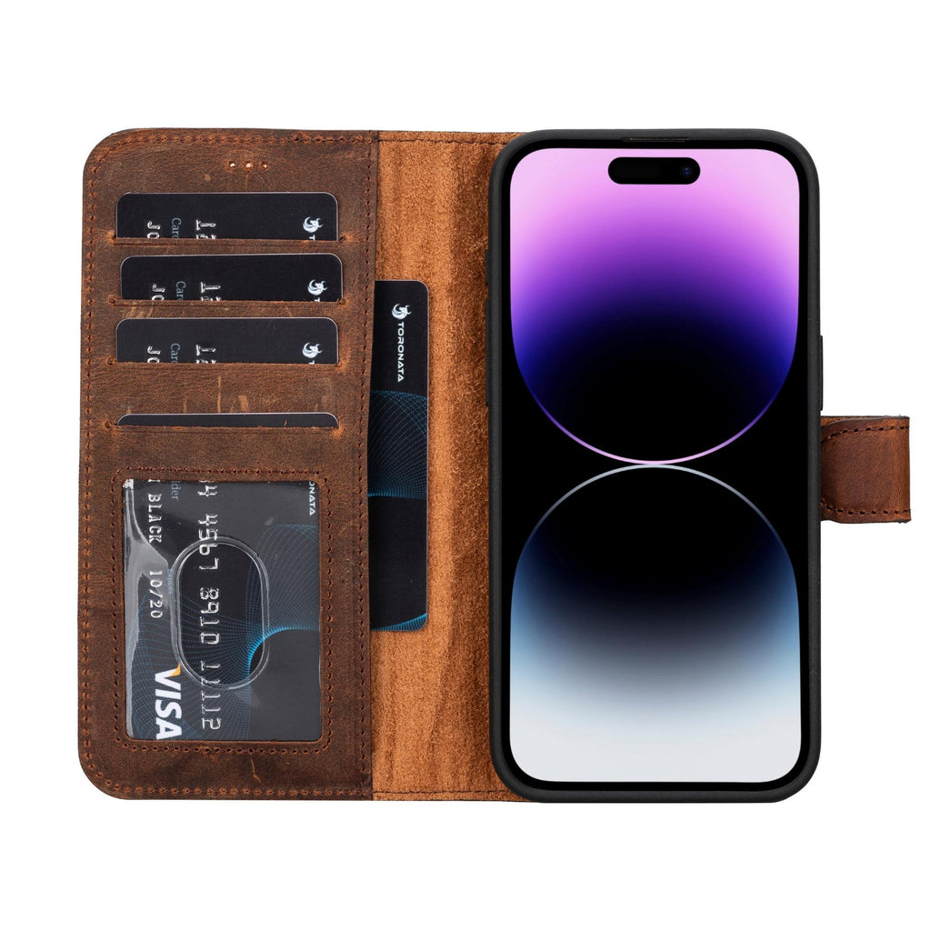Casper iPhone 14 Series Detachable Leather Wallet Case