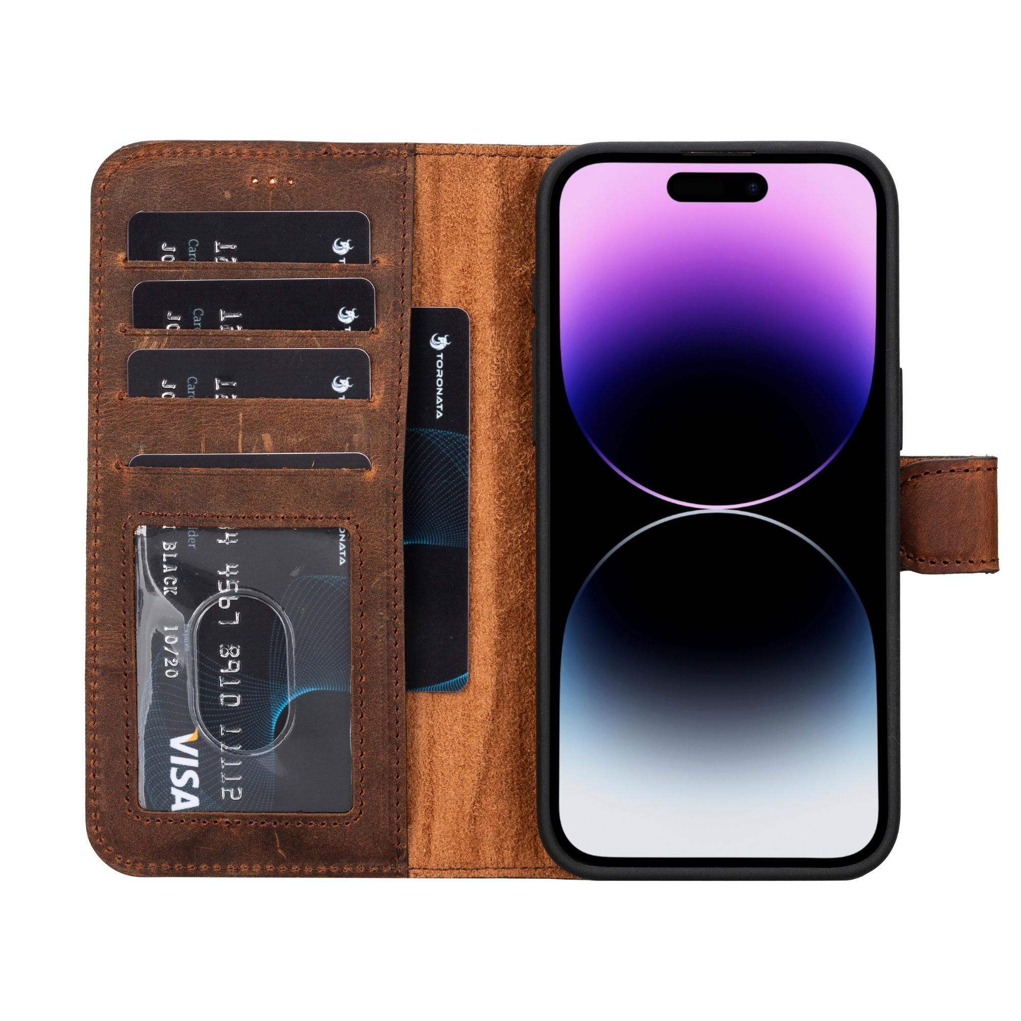 Casper iPhone 14 Series Detachable Leather Wallet Case
