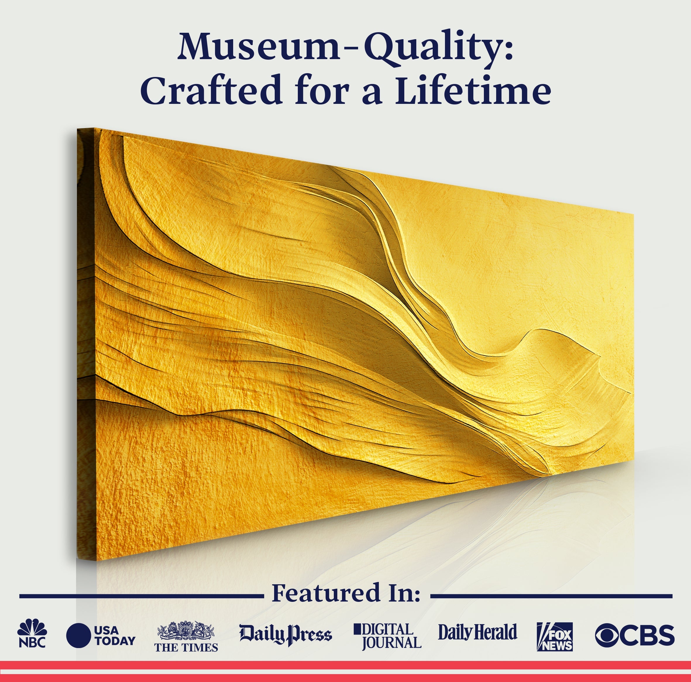 Gold Minimalist Wall Art